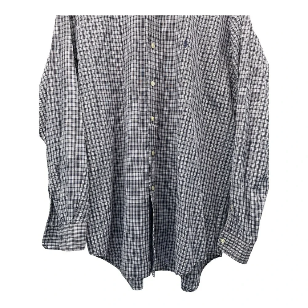 Ralph Lauren‎ Blake Men's Large Blue Plaid Button Down Long Sleeve Shirt